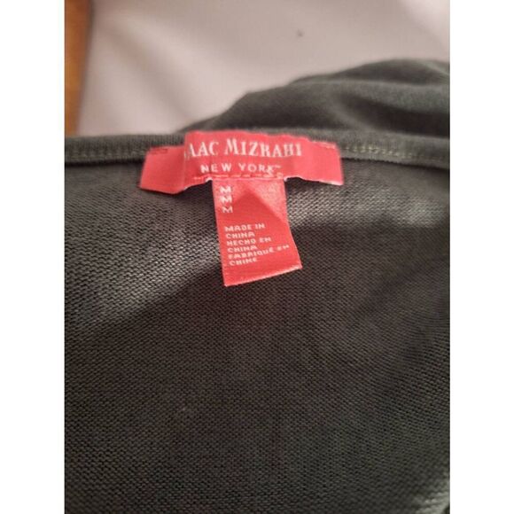 Issac Mizrahi New York‎ Womens Military Green V-Neck Knit Tank Top Size Medium - Picture 3 of 5